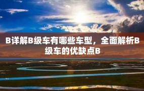 B详解B级车有哪些车型，全面解析B级车的优缺点B