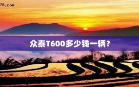 众泰T600多少钱一辆？