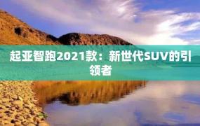 起亚智跑2021款：新世代SUV的引领者