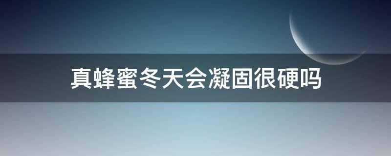 真蜂蜜在冬天会凝固吗?(真蜂蜜在冬天凝固了是什么样子的)