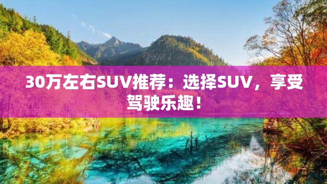 30万左右SUV推荐：选择SUV，享受驾驶乐趣！