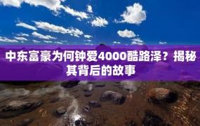 中东富豪为何钟爱4000酷路泽？揭秘其背后的故事