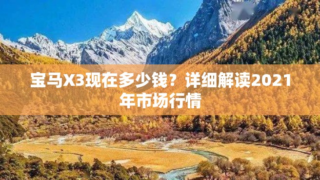 宝马X3现在多少钱？详细解读2021年市场行情