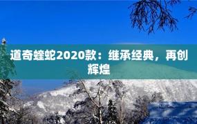 道奇蝰蛇2020款：继承经典，再创辉煌