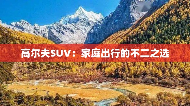 高尔夫SUV：家庭出行的不二之选