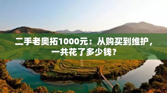 二手老奥拓1000元：从购买到维护，一共花了多少钱？