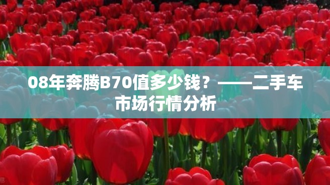 08年奔腾B70值多少钱？——二手车市场行情分析