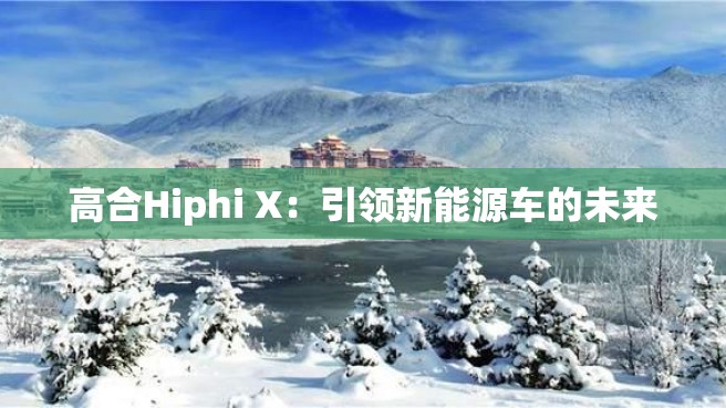 高合Hiphi X：引领新能源车的未来