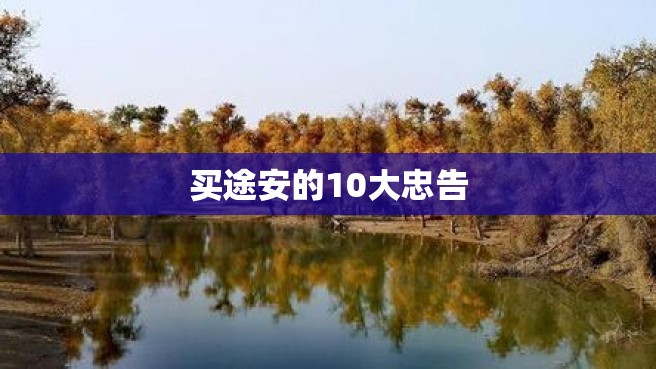 买途安的10大忠告