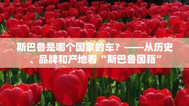 斯巴鲁是哪个国家的车？——从历史、品牌和产地看“斯巴鲁国籍”