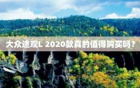 大众途观L 2020款真的值得购买吗？