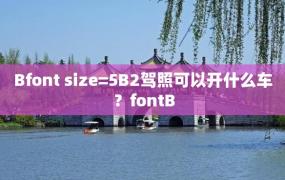 Bfont size=5B2驾照可以开什么车？fontB