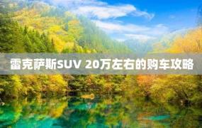 雷克萨斯SUV 20万左右的购车攻略