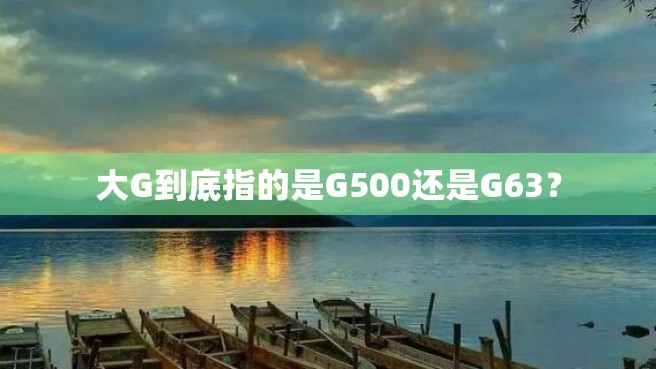 大G到底指的是G500还是G63？