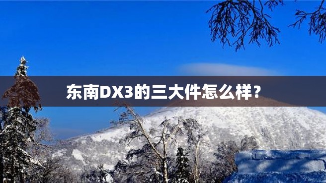 东南DX3的三大件怎么样？