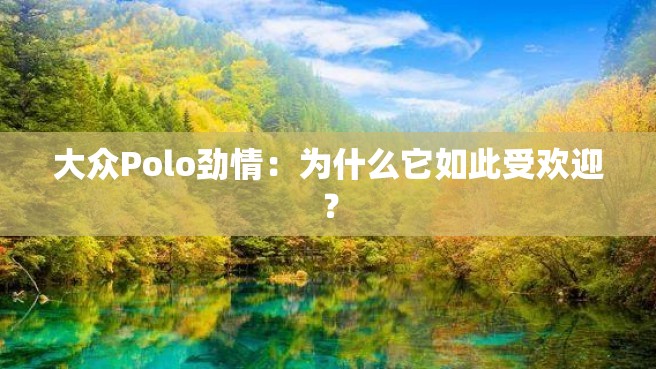 大众Polo劲情：为什么它如此受欢迎？