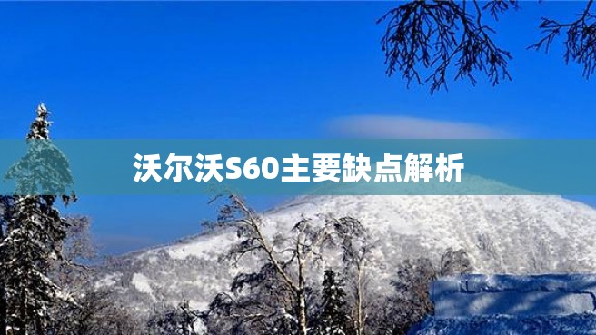 沃尔沃S60主要缺点解析