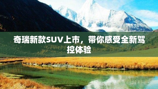 奇瑞新款SUV上市，带你感受全新驾控体验