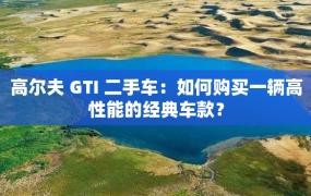 高尔夫 GTI 二手车：如何购买一辆高性能的经典车款？