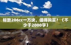 标致206cc一万块，值得购买？（不少于2000字）