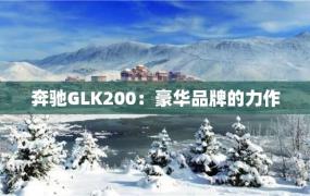 奔驰GLK200：豪华品牌的力作