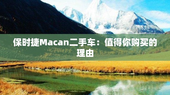 保时捷Macan二手车：值得你购买的理由