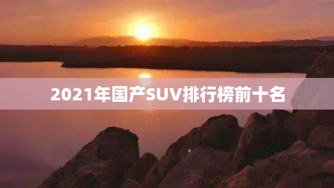 2021年国产SUV排行榜前十名