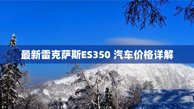 最新雷克萨斯ES350 汽车价格详解