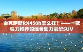 雷克萨斯RX450h怎么样？——一款强力推荐的混合动力豪华SUV