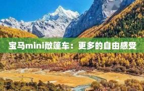 宝马mini敞篷车：更多的自由感受