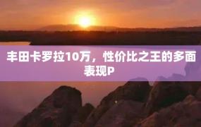 丰田卡罗拉10万，性价比之王的多面表现P