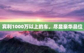 宾利1000万以上的车，尽显豪华品位