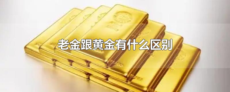 老金跟黄金有什么区别(老金和黄金有什么区别)