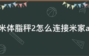 小米体脂秤2如何连接米家(小米体脂秤2怎么使用)