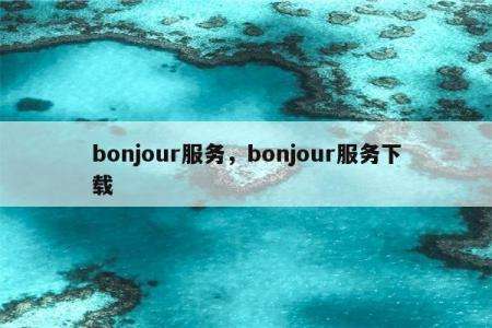 bonjour是什么软件详细介绍