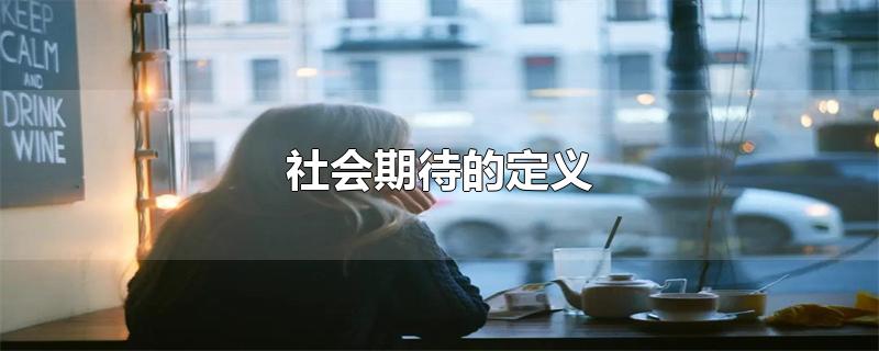 社会期待的定义(社会期待是什么)