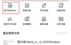 图片转换成word文档教程