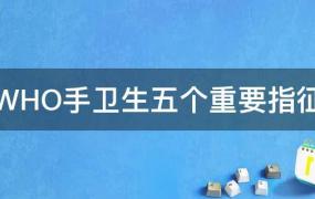 WHO手卫生五个重要指征图片(WHO手卫生五个重要指征是什么时候提出来的)