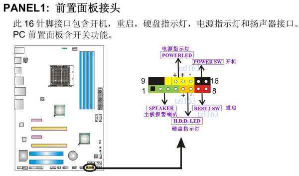 电脑主板跳线接法图解小白装机一看就会