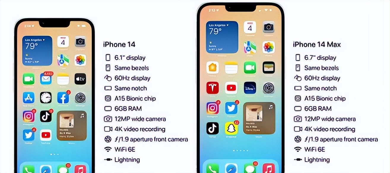 苹果14max配置参数表