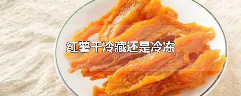 红薯干蒸熟冷冻可以吗