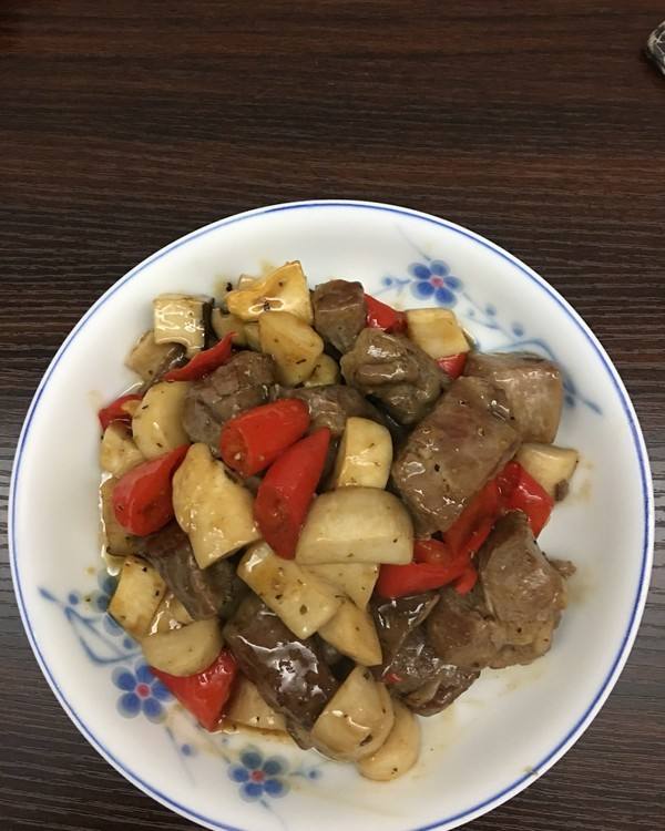 杏鲍菇牛肉粒的做法