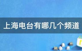 上海电台有哪几个频道最新(上海有哪些电台频道)