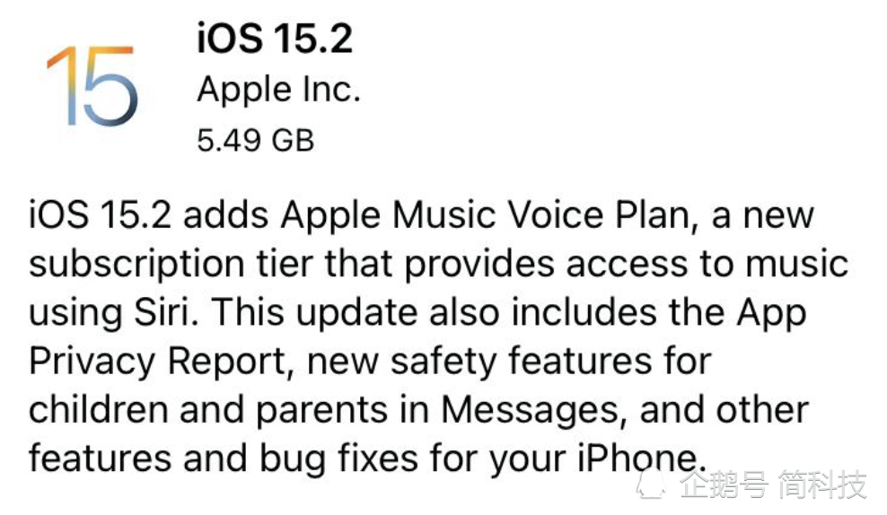 ios15.2正式版最新消息详情