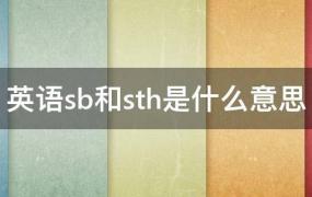 英语里sb和sth是什么意思(英语的sb和sth)