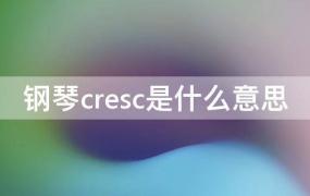 钢琴cresc是什么意思(钢琴中cresc)