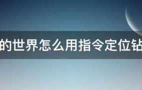 我的世界手机版钻石定位指令(我的世界怎么用指令找钻石位置)