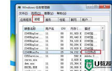 任务管理器win7快捷键win7