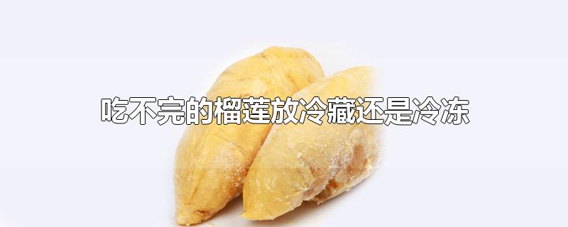 吃不完的榴莲放冷藏还是冷冻(没吃完的榴莲放冷冻还是冷藏)