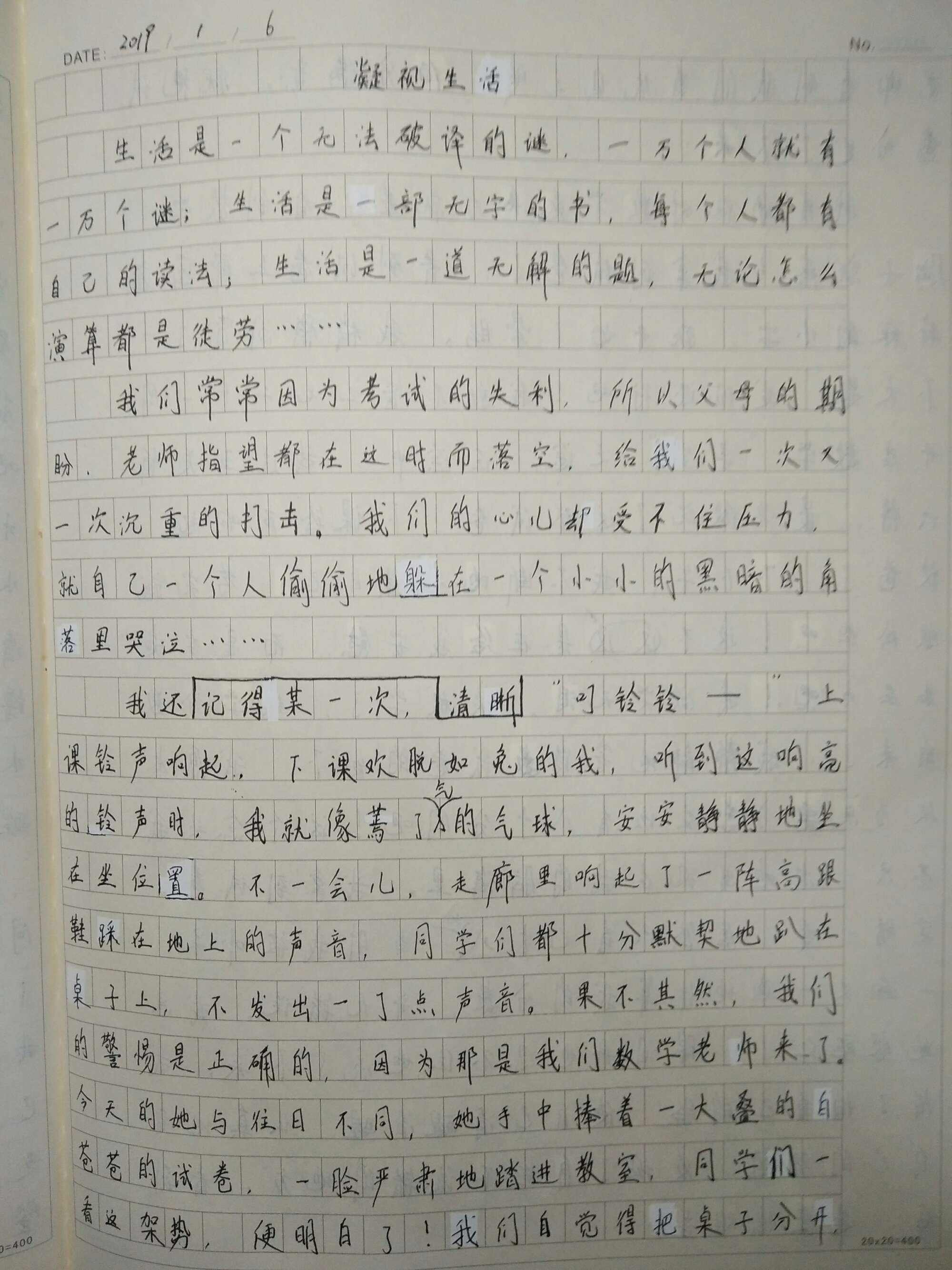 初中秋雨作文800字